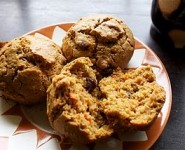 Carrot Raisin Muffins on a Rainy Afternoon