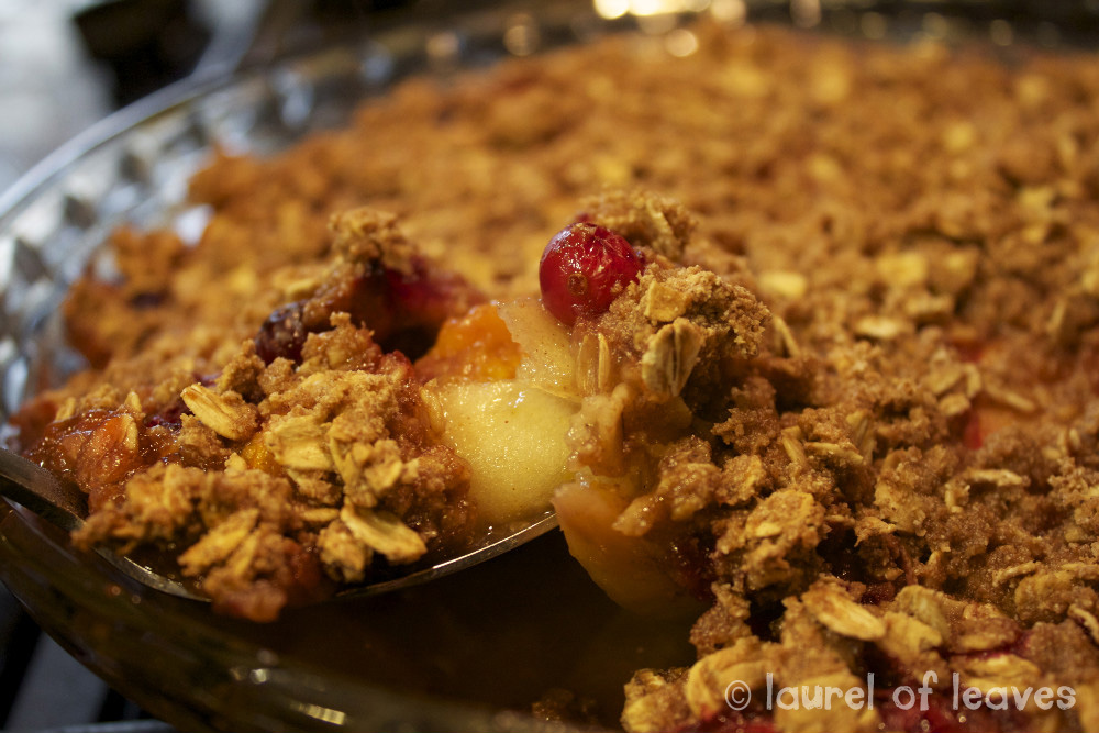 Cranberry Apple Crisp Ready to be Eaten Cranberry Apple Crisp Ready to be Eaten